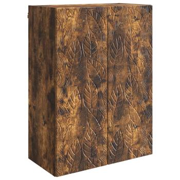 Wandschrank 66 x 34,5 x 90 cm Holzwerkstoff Räuchereiche