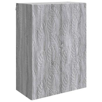 Wandschrank 66 x 34,5 x 90 cm Holzwerkstoff Sonoma-Grau