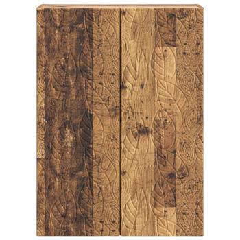 Wandschrank 66 x 34,5 x 90 cm Holzwerkstoff Altholz