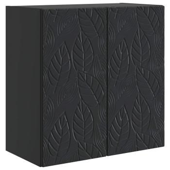 Wandschrank 59 x 31 x 60 cm Holzwerkstoff Schwarz