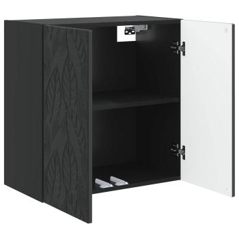 Wandschrank 59 x 31 x 60 cm Holzwerkstoff Schwarz