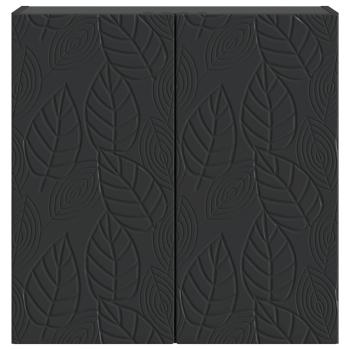Wandschrank 59 x 31 x 60 cm Holzwerkstoff Schwarz