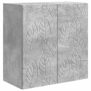 Wandschrank 59 x 31 x 60 cm Holzwerkstoff Betongrau