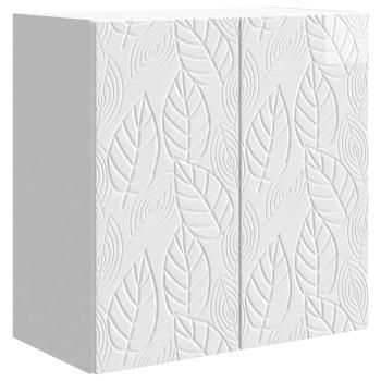 Wandschrank 59 x 31 x 60 cm Holzwerkstoff Hochglanz Weiß