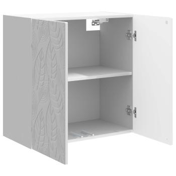 Wandschrank 59 x 31 x 60 cm Holzwerkstoff Hochglanz Weiß