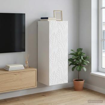 ARDEBO.de - Wandschrank Weiß 33 x 34,5 x 90 cm Holzwerkstoff