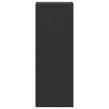 Wandschrank 33 x 34,5 x 90 cm Holzwerkstoff Schwarz