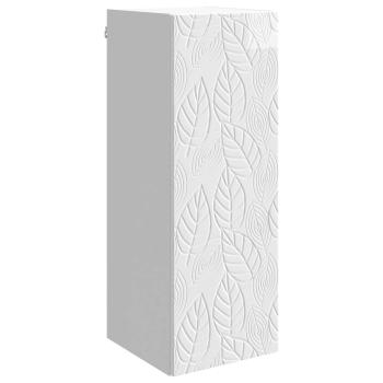 Wandschrank 33 x 34,5 x 90 cm Holzwerkstoff Hochglanz Weiß