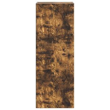 Wandschrank 33 x 34,5 x 90 cm Holzwerkstoff Räuchereiche