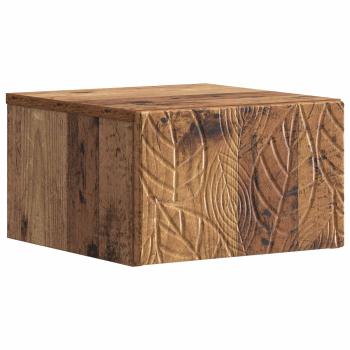 Wandmontierter Beistelltisch 2 stk. Altholz 34,5 x 33 x 20 cm