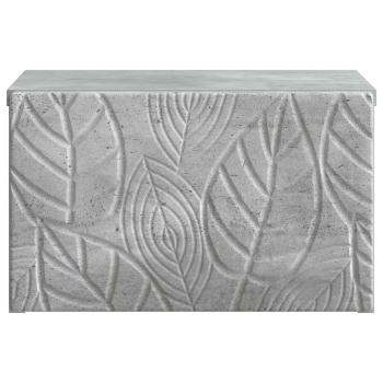 Wandmontierter Nachttisch Betongrau 49 x 34,5 x 20 cm