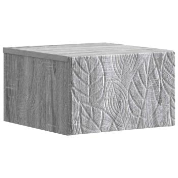 Wandmontierter Nachttisch 2 Stk. Sonoma-Grau 49 x 34,5 x 20 cm