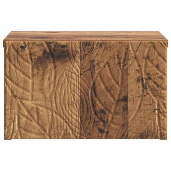 Wandmontierter Nachttisch Altholz 49 x 34,5 x 20 cm