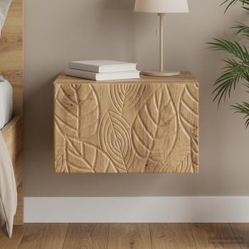 ARDEBO.de - Wandmontierter Nachttisch Artisan-Eiche 49 x 34,5 x 20 cm