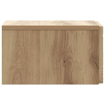 Wandmontierter Nachttisch Artisan-Eiche 49 x 34,5 x 20 cm