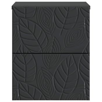 Wandmontierter Nachttisch Schwarz 34,5 x 33 x 40 cm
