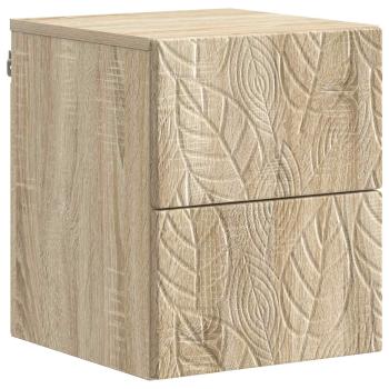 Wandmontierter Nachttisch Sonoma-Eiche 34,5 x 33 x 40 cm