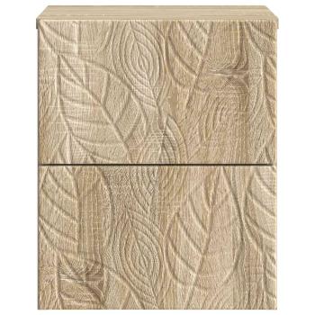 Wandmontierter Nachttisch Sonoma-Eiche 34,5 x 33 x 40 cm
