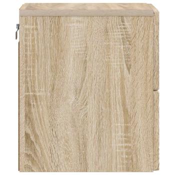Wandmontierter Nachttisch Sonoma-Eiche 34,5 x 33 x 40 cm