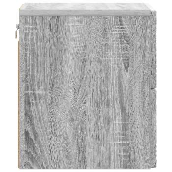 Wandmontierter Nachttisch Sonoma-Grau 34,5 x 33 x 40 cm