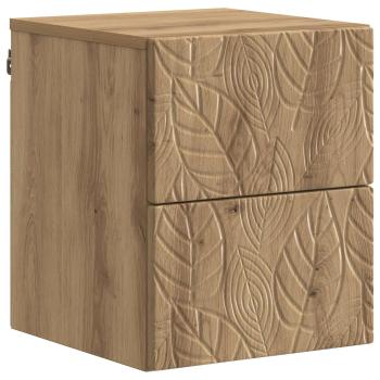 Wandmontierter Nachttisch 2 stk. Artisan-Eiche