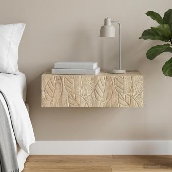 ARDEBO.de - Wandmontierter Beistelltisch 87,5 x 34,5 x 17 cm Holzwerkstoff
