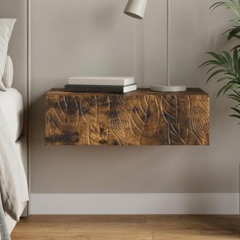 ARDEBO.de - Wandmontierter Beistelltisch 87,5 x 34,5 x 17 cm Holzwerkstoff