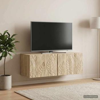 Wandmontierter TV-Schrank 59,5 x 41 x 30 cm Sonoma-Eiche