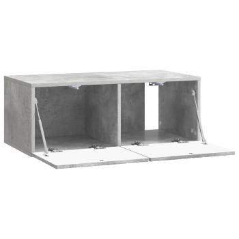 Wandmontierter TV-Schrank 59,5 x 41 x 30 cm Betongrau