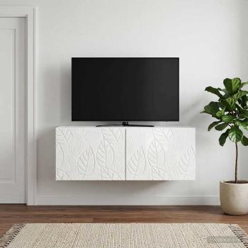ARDEBO.de - Wandmontierter TV-Schrank 59,5 x 41 x 30 cm Hochglanz Weiß