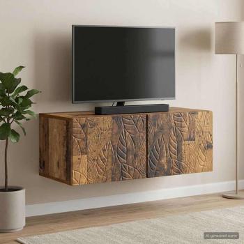 Wandmontierter TV-Schrank 59,5 x 41 x 30 cm Altholz