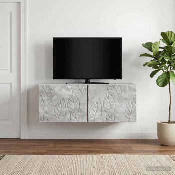 ARDEBO.de - Wandmontierter TV-Schrank 98 x 41 x 30 cm Betongrau