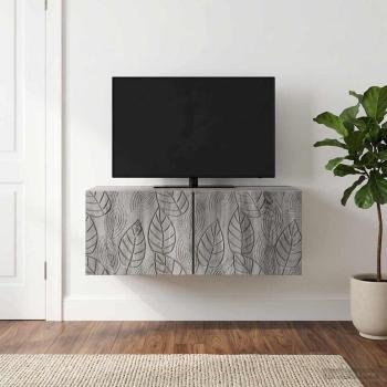 ARDEBO.de - Wandmontierter TV-Schrank 98 x 41 x 30 cm Grau Sonoma