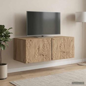 ARDEBO.de - Wandmontierter TV-Schrank 98 x 41 x 30 cm Artisan-Eiche