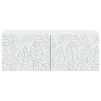 Wandmontierter TV-Schrank 59,5 x 31 cm Weiß Holzwerkstoff