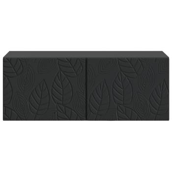 Wandmontierter TV-Schrank 59,5 x 31 cm Schwarz Holzwerkstoff