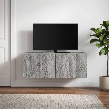 Wandmontierter TV-Schrank 59,5 x 31 cm Grau Sonoma