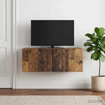 Wandmontierter TV-Schrank 59,5 x 31 cm Altholz Holzwerkstoff