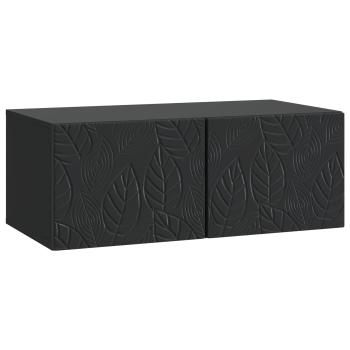Wandmontierter TV-Schrank 78,5 x 31 cm Schwarz Holzwerkstoff