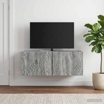 Wandmontierter TV-Schrank 78,5 x 31 cm Grau Sonoma