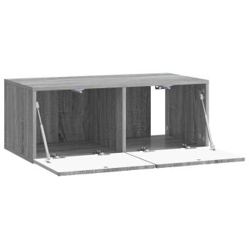 Wandmontierter TV-Schrank 78,5 x 31 cm Grau Sonoma