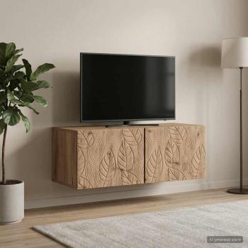 ARDEBO.de - Wandmontierter TV-Schrank 78,5 x 31 cm Artisan-Eiche