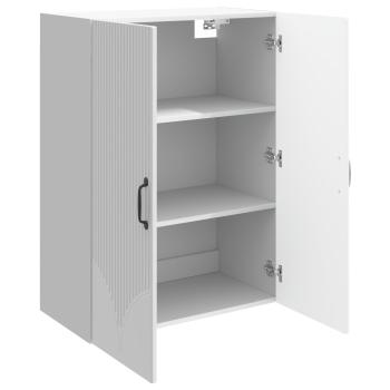Wandschrank 66 x 34,5 x 90 cm Holzwerkstoff Hochglanz Weiß