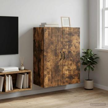 ARDEBO.de - Wandschrank 66 x 34,5 x 90 cm Holzwerkstoff Räuchereiche
