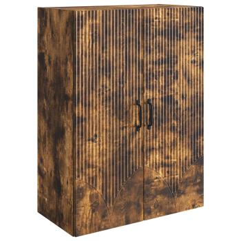 Wandschrank 66 x 34,5 x 90 cm Holzwerkstoff Räuchereiche