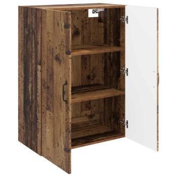 Wandschrank 66 x 34,5 x 90 cm Holzwerkstoff Altholz