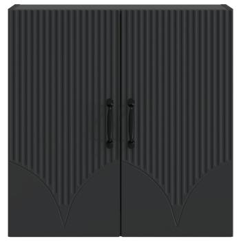Wandschrank 59 x 31 x 60 cm Holzwerkstoff Schwarz