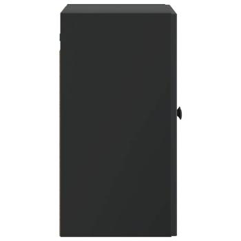 Wandschrank 59 x 31 x 60 cm Holzwerkstoff Schwarz