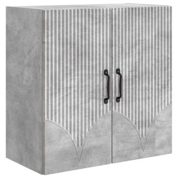 Wandschrank 59 x 31 x 60 cm Holzwerkstoff Betongrau
