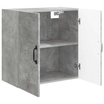 Wandschrank 59 x 31 x 60 cm Holzwerkstoff Betongrau